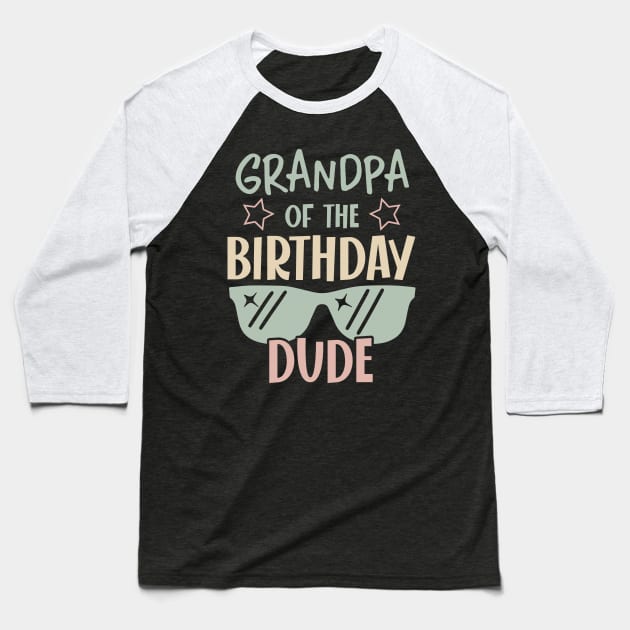 grandpa Of The Birthday Boy glasses B-day Gift For Boys Kids Baseball T-Shirt by tearbytea